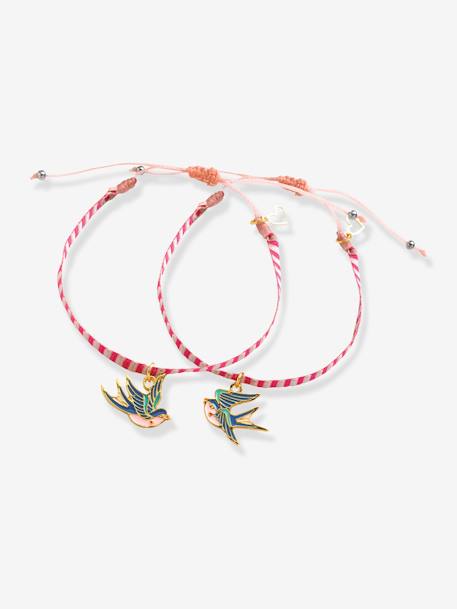 Bracelet you&me Rubans Oiseaux DJECO vert 3 - vertbaudet enfant 