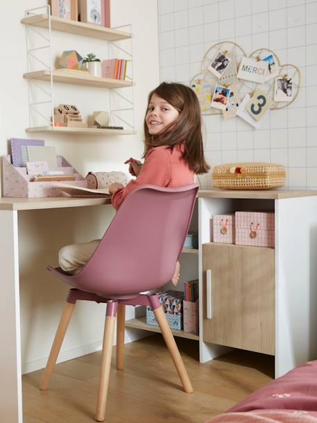 Chaise enfant Alix rose framboise+vert foncé 5 - vertbaudet enfant 