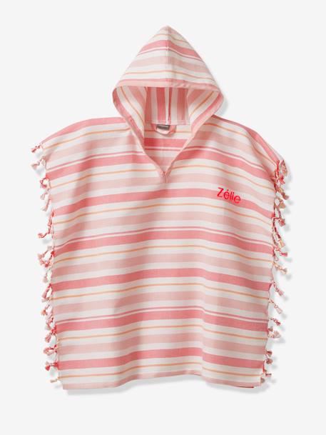 Poncho enfant fouta rayé personnalisable rayé bleu+rayé rose 7 - vertbaudet enfant 