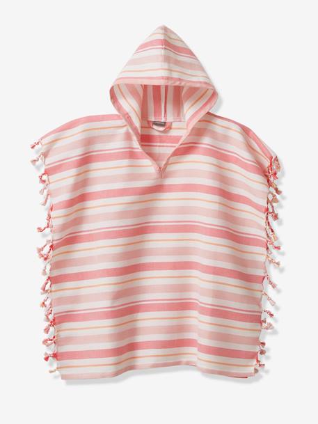 Poncho enfant fouta rayé personnalisable rayé bleu+rayé rose 8 - vertbaudet enfant 