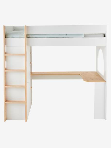 Lit mezzanine avec bureau et rangement COMBINID blanc 8 - vertbaudet enfant 