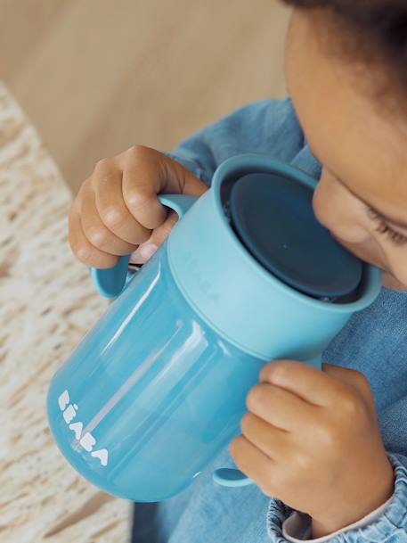 Tasse d'apprentissage 360° BEABA bleu+rose 4 - vertbaudet enfant 