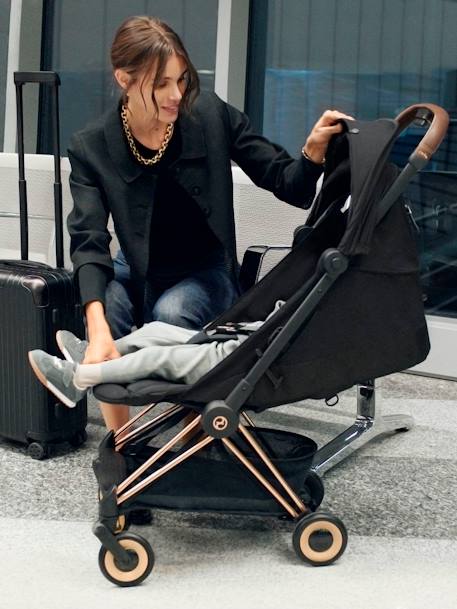 Poussette CYBEX Platinum Coya Chrome brown/Sepia black+Matt black/Sepia black+Rosegold/Off white+Rosegold/Sepia black 34 - vertbaudet enfant 