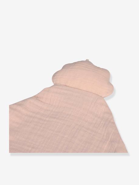 Doudou en coton bio GOTS ELHÉE rose+vert 5 - vertbaudet enfant 