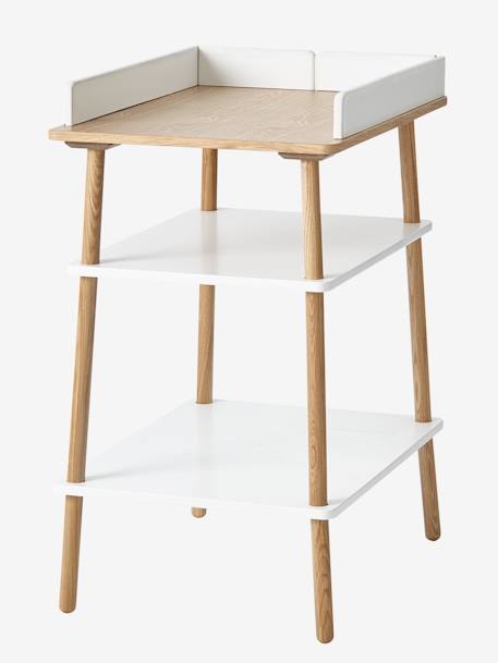 Table à langer LIGNE CONFETTI blanc/bois 1 - vertbaudet enfant 