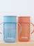 Tasse d'apprentissage 360° BEABA bleu+rose+vert sauge 2 - vertbaudet enfant 