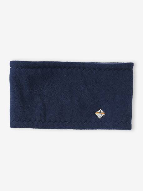 Snood garçon en maille polaire marine 1 - vertbaudet enfant 