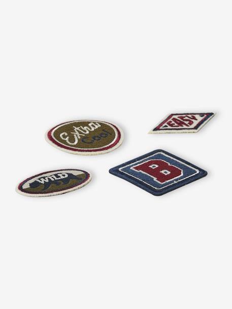 Lot de 4 badges thermocollants garçon bleu nuit 2 - vertbaudet enfant 