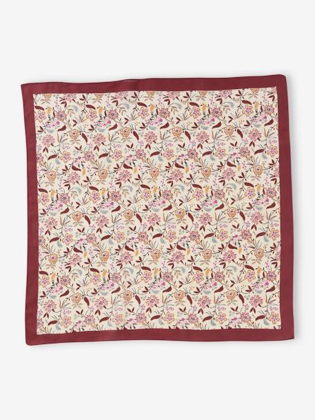 Foulard fleuri personnalisable fille mauve 4 - vertbaudet enfant 