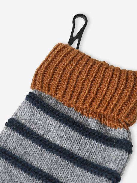 Ensemble marin bébé garçon bonnet + snood + moufles gris chiné 6 - vertbaudet enfant 