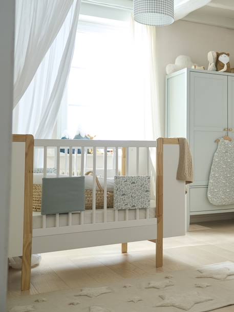 Lit bébé transformable LIGNE NOE blanc - Vertbaudet