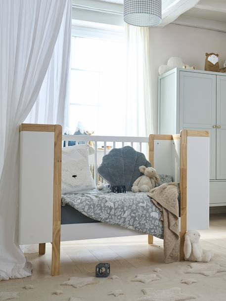 Lit bébé transformable LIGNE NOE blanc 2 - vertbaudet enfant 