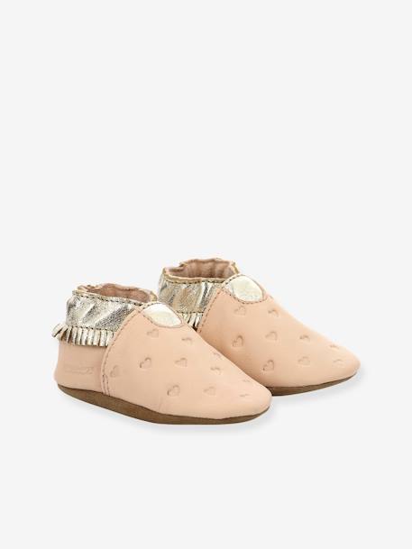 Chaussons cuir souple bébé Appaloosa Style 927830-10 ROBEEZ© rose 1 - vertbaudet enfant 