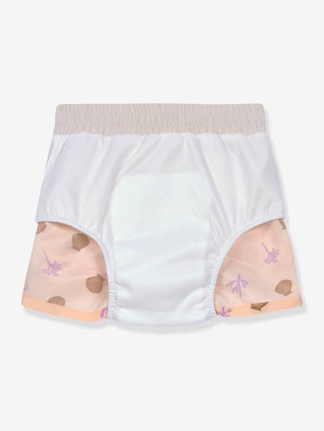 Short de bain LÄSSIG rayé blanc+rose nude 6 - vertbaudet enfant 