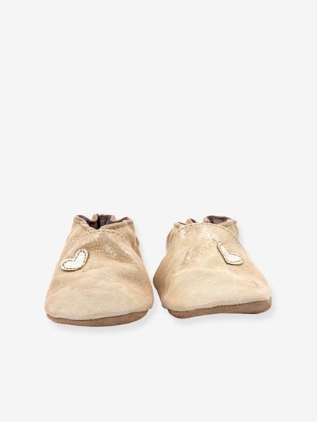 Chaussons cuir souple bébé Mini Love 874682-10 ROBEEZ© or 5 - vertbaudet enfant 