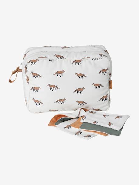 Trousse de toilette écru+imprimé coeurs+sable 2 - vertbaudet enfant 