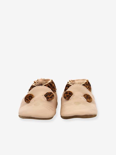 Chaussons cuir souple bébé Leo Mouse 874641-10 ROBEEZ© rose 5 - vertbaudet enfant 