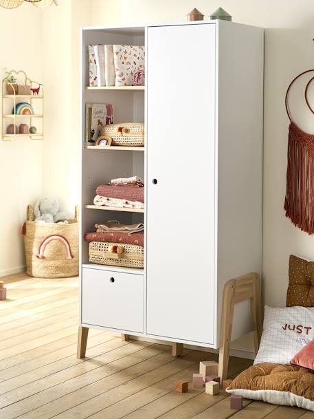 Armoire LIGNE RÉTRO blanc 4 - vertbaudet enfant 