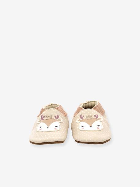 Chaussons cuir souple bébé Fancy Snow 874581-10 ROBEEZ© beige 5 - vertbaudet enfant 