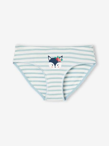 Lot de 7 culottes fille animaux blanc 4 - vertbaudet enfant 