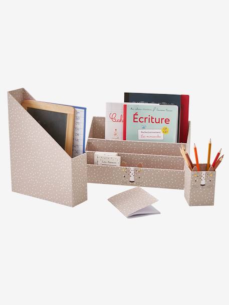 Set rangement bureau Tigre beige poudré 3 - vertbaudet enfant 