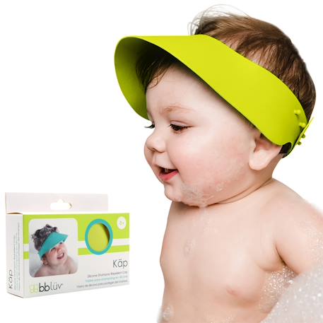 Visière pare-shampooing en silicone KÄP bleu+vert 3 - vertbaudet enfant 