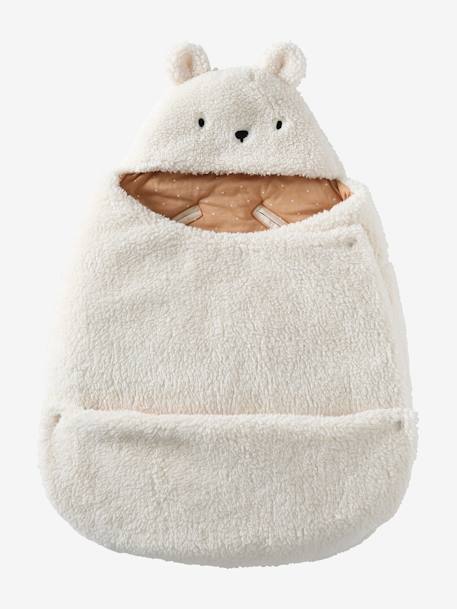 Nid d'ange transformable en peluche Ourson beige+écru+gris souris 11 - vertbaudet enfant 