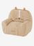 Fauteuil mousse en gaze de coton Tigre beige poudré 1 - vertbaudet enfant 