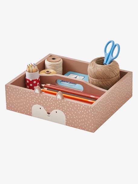 Rangement à crayons/feutres en bois Renard terracotta 3 - vertbaudet enfant 