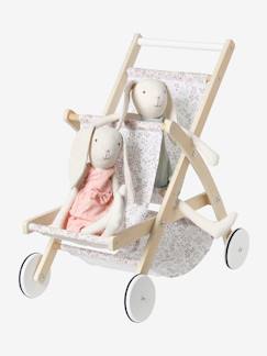 Poussette double poupon en bois FSC®  - vertbaudet enfant