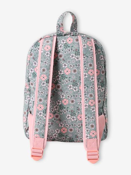 Sac à dos à fleurs 'Groovy girl' fille lichen 7 - vertbaudet enfant 