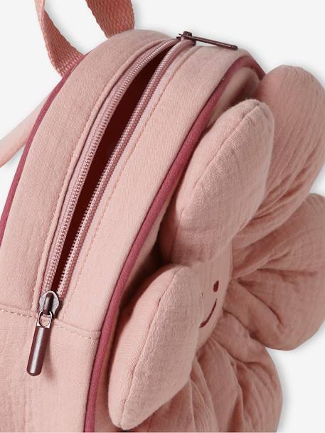 Sac à dos maternelle fleur fille en gaze de coton vieux rose 3 - vertbaudet enfant 