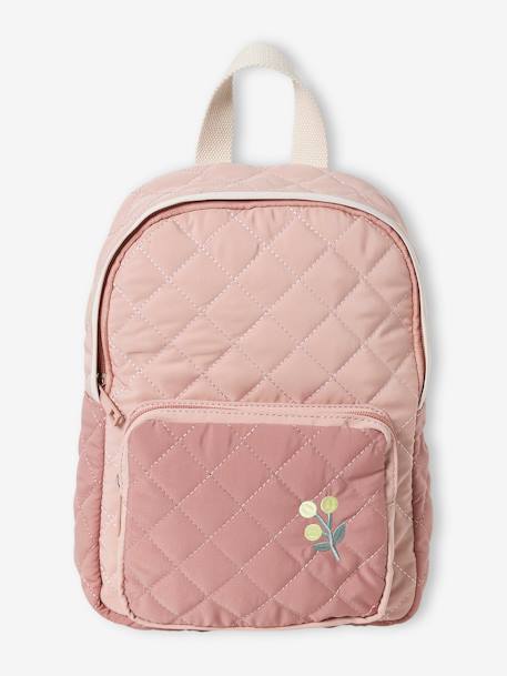 Sac à dos matelassé maternelle fille rose pâle 1 - vertbaudet enfant 