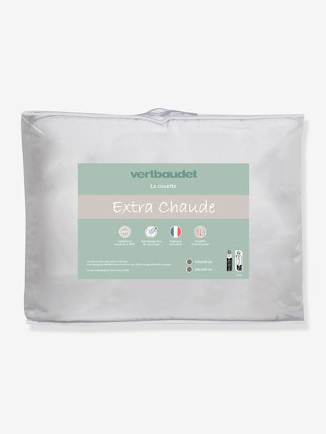 Couette extra chaude microfibre toucher doux blanc 1 - vertbaudet enfant 