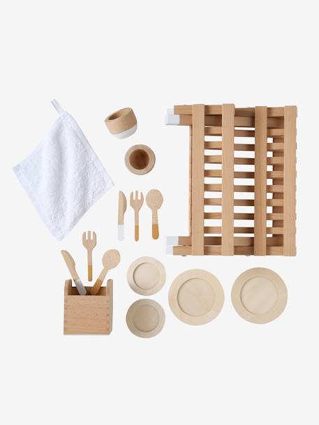 Egouttoir + accessoires en bois FSC® bois 3 - vertbaudet enfant 