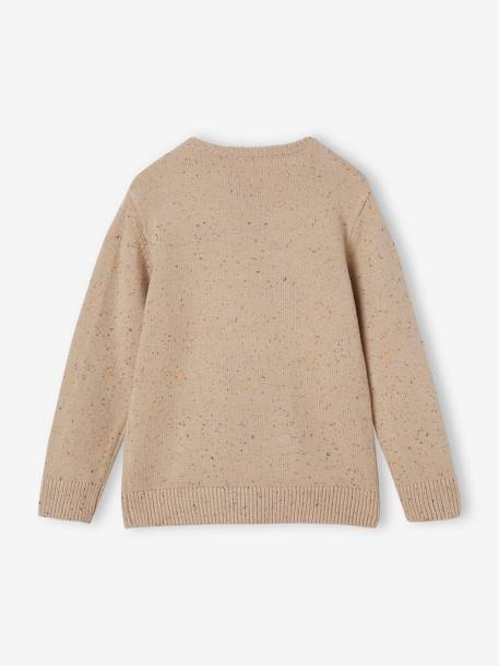 Pull maille moulinée garçon marine+sable 5 - vertbaudet enfant 