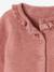 Cardigan bébé ajouré ocre+vieux rose 9 - vertbaudet enfant 