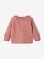 Cardigan bébé ajouré ocre+vieux rose 8 - vertbaudet enfant 