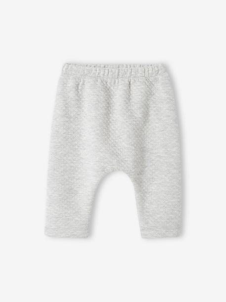 Ensemble bébé sweat et pantalon écru+gris chiné+rose nude 11 - vertbaudet enfant 