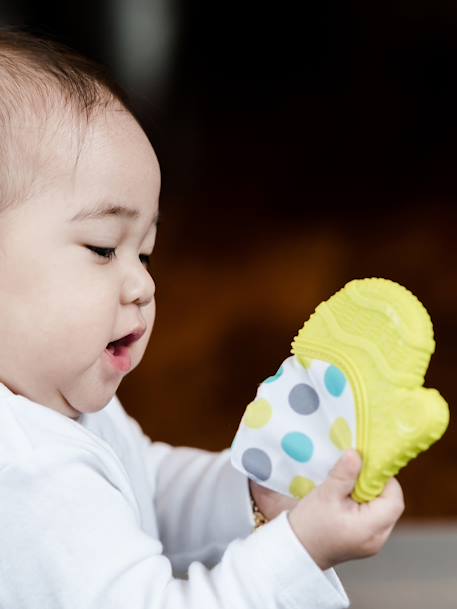 Mitaine de dentition pour bébé GLÜV bleu+vert 5 - vertbaudet enfant 