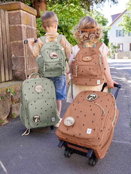 Valise à roulettes LÄSSIG Happy Prints caramel+Happy Prints olive 8 - vertbaudet enfant 