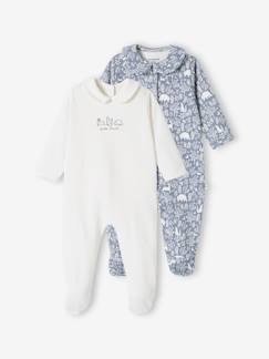 Lot de 2 dors-bien "animaux" bébé fille en coton bio  - vertbaudet enfant