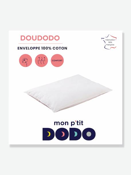 Oreiller léger Doudodo Mon P’tit DODO blanc 1 - vertbaudet enfant 