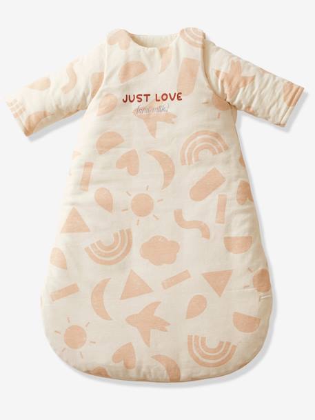 Gigoteuse manches amovibles en coton bio* HAPPY SKY beige imprimé 1 - vertbaudet enfant 