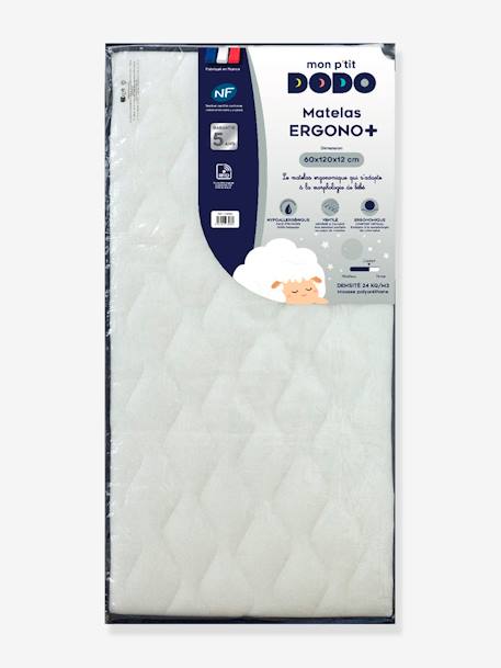 Matelas bébé 3D Ergono+ DODO blanc 1 - vertbaudet enfant 