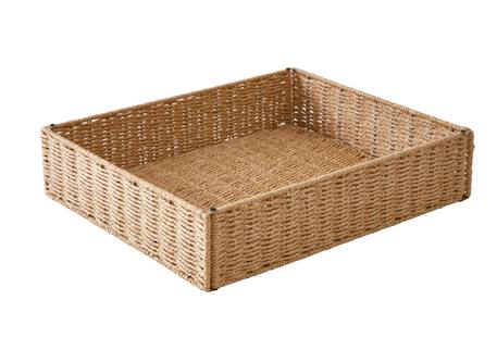 Panier de rangement pour table à lange en corde de papier beige 5 - vertbaudet enfant 