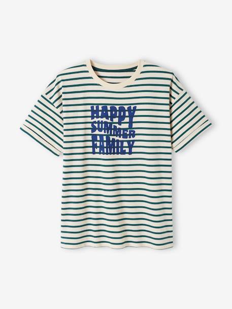 T-shirt mixte adulte capsule famille marin rayé vert 8 - vertbaudet enfant 