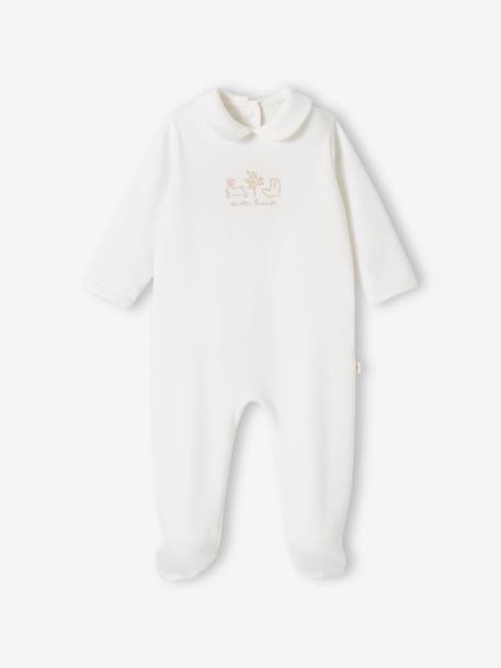 Lot de 2 dors-bien 'animaux' bébé fille en coton bio bleu jean+rose poudré 9 - vertbaudet enfant 