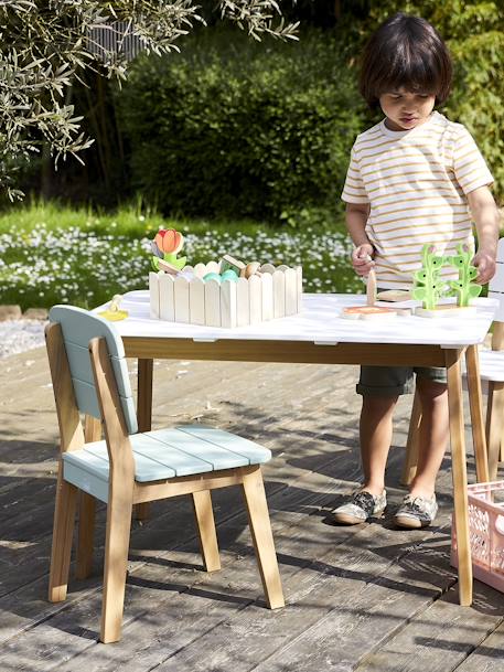 Chaise maternelle outdoor/indoor Tropicool BLANC+SAUGE 9 - vertbaudet enfant 