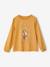 Tee-shirt motif 'Egerie' fille manches longues moutarde 1 - vertbaudet enfant 